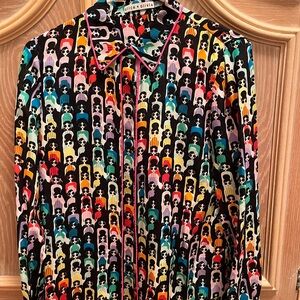 Alice + Olivia Colorful Graphic Women’s Shirt